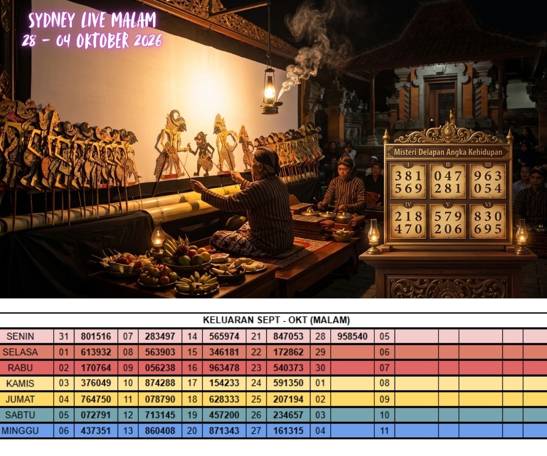 SYDNEY LIVE MALAM 28 - 04 OKTOBER 2026
